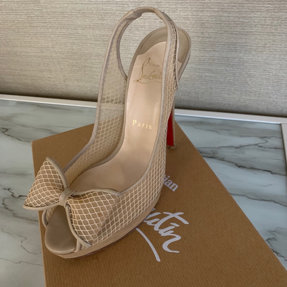 Christian Louboutin lace pump